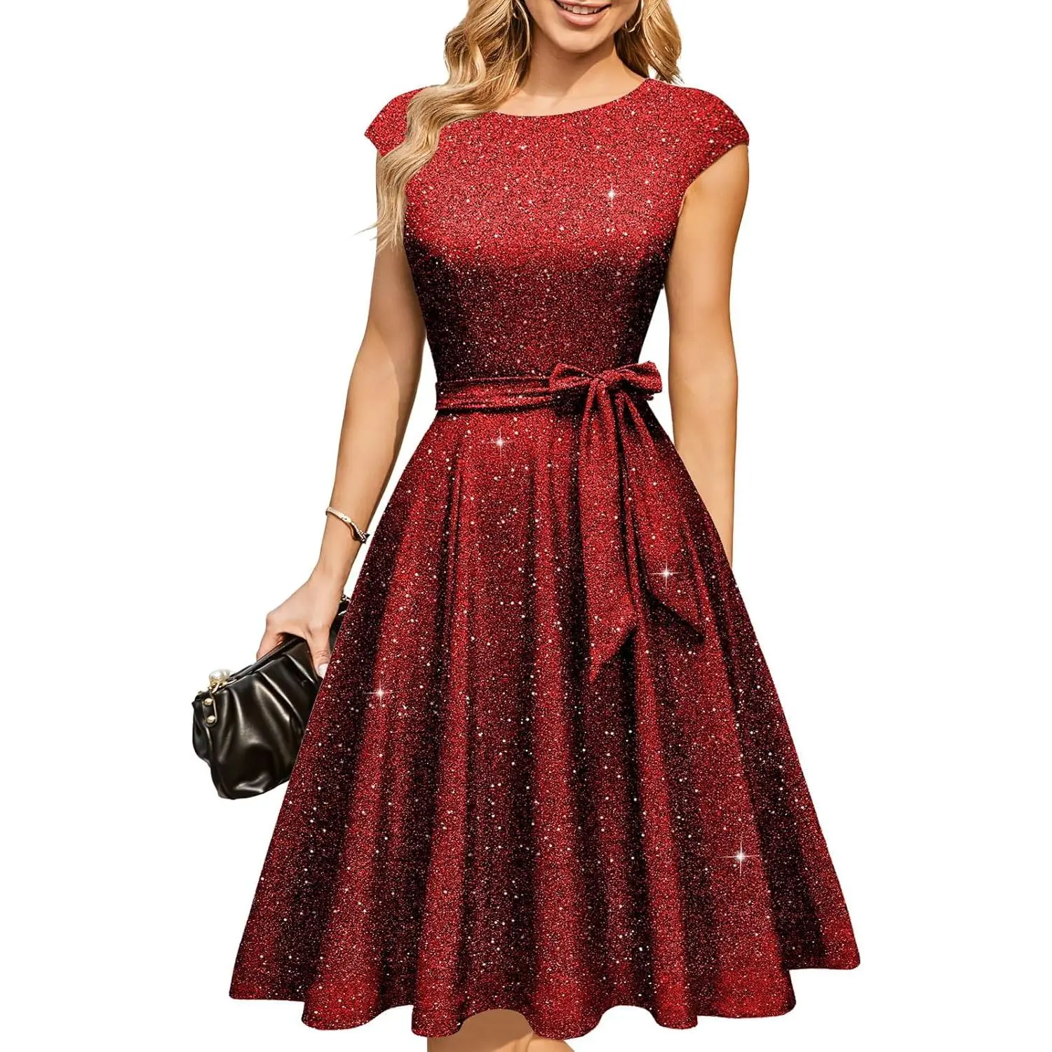 amazon red church dresses sale