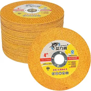 Brazil Fan Special Edition 50PCS 4/5 Inch Yellow Fast Cutting Discs for Metal/Stainless Steel