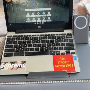 Product Review of HUANUO Magnetic Adjustable Laptop Stand, Portable and Sleek for 17-Inch Screen, Sturdy Leather-Touch Frame, 5 Angles, 4 Macaron Colors, for Desk Setup#TikTokShopBlackFriday from m**_