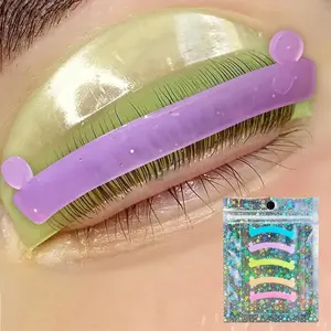 Lash Lift Ribbon, 5 Pcs Silicone Eyelash Rods Ribbon Soft Colorful Lash Lift Tool Flexible Perm Roller Multi-Functional for Eyelash Lifting