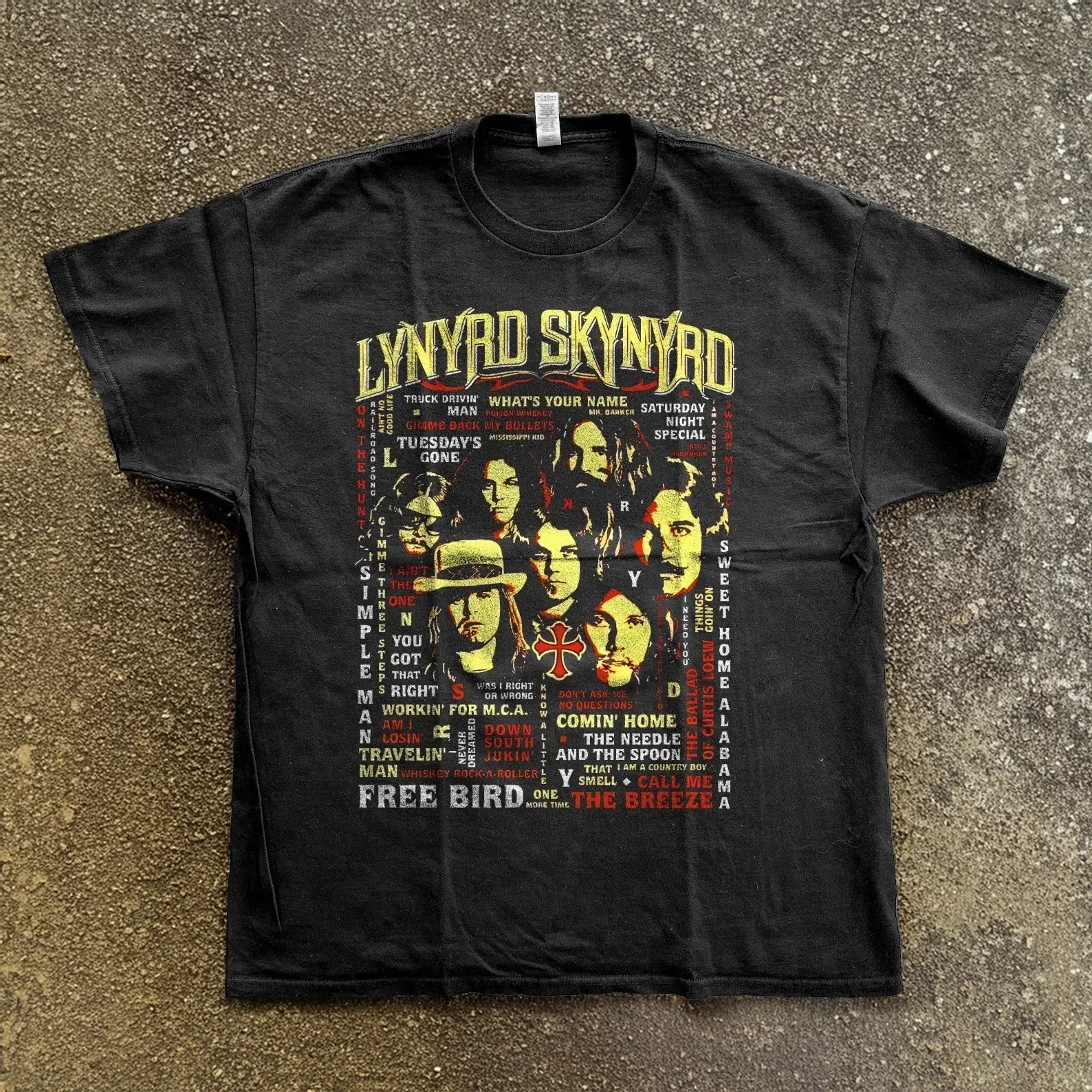 Rare Lynyrd Skynyrd Song List Vintage Style Unisex T-Shirt, Vintage Funny T-Shirt, Gift For Fan