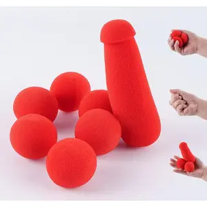 Funny Magic Props Small Sponge Brother,Easy Magic Tricks for Adults That Make People Laugh and Shock at Bar Party Street Stage Close up Magic