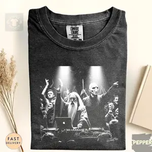 DJ Dumb & Dark Wiz Comfort Colors Shirt, Harry TShirt, Wizard Movie Tee, Fantasy Party Shirt, Concert Shirt, Gift for HP Fans