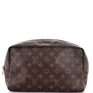Pre-owned Louis Vuitton Canvas Coated Toiletry Bags Trousse Toiletry Pouch Monogram Canvas 28 by Rebag