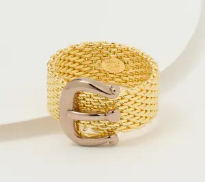 David Markstein Couture Mesh Buckle Ring