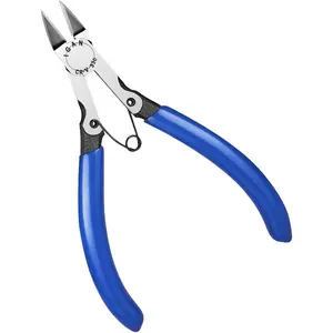-330 Flush Cutters, Precision Wire , Flush Pliers, Wire Snips, Electrical Cutters, Sprue, Side & Small Wire Nippers, Diagonal Cut Snips, Ideal for Electronics & Precision  Needs