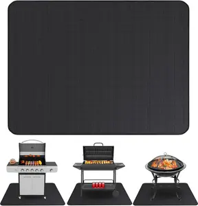 Under Grill Mats for Outdoor Grill (48 x 30 inch) Double-Sided Fireproof Mat for Under Fire Pit Mat the Perfect Grill Matt