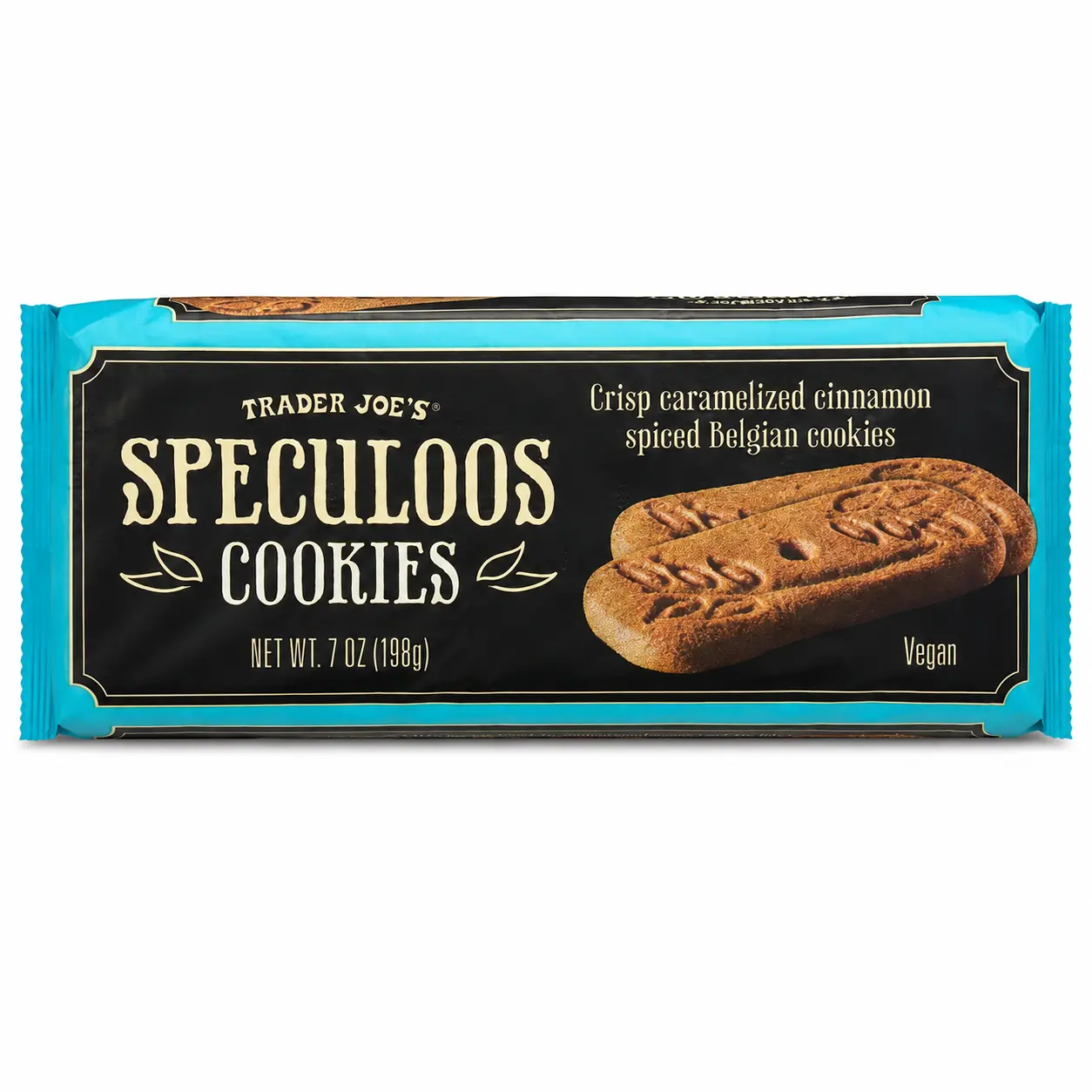 Trader Joe's Speculoos Cookies - Caramelized Cinnamon Spiced Belgian Cookies 7 oz Box