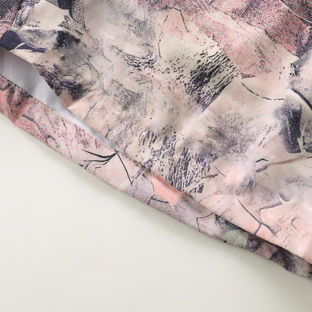 Women’s casual shorts with a simple camouflage pattern and a drawstring waist—perfect for summer wear and also suitable for wearing when going out. Summer shorts, women's clothing