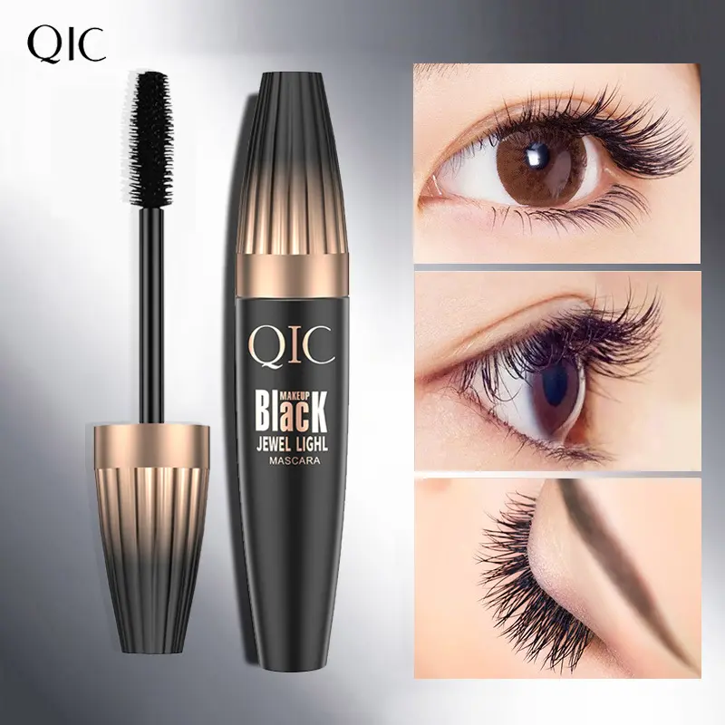 QIC Internet Celebrity Large Brush Head Mask Volume 4D Mascara Waterproof Dense Curling Lengthening Smudge-proof Makeup Wholesale