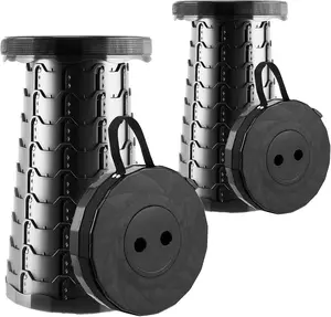 2-pack upgraded Foldable Stool Thickened, Portable Collapsible Stool Retractable Stool for Fishing, Hiking Tours, BBQ, Parties, Outdoor Activities, Christmas