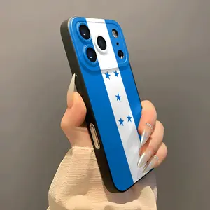 Phone case: Honduran flag pattern phone case. For iPhone17/17 Air/17 Pro/17 Pro Max/16 Pro Max/SE4/16E/16/15 Pro/14 Plus/13/12 Pro/11 Pro Max/X/Xs Max, Samsung Galaxy S22/S23/S24/S23 Ultra/S25/S25 Edge series. Holiday or birthday gift for girlfriend, b