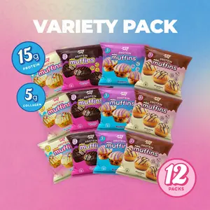 Prime Bites Mini Muffin Variety Pack - 15g Protein and 5g Collagen Prime Bites Mini Muffin Variety Pack - 15g Protein and 5g Collagen