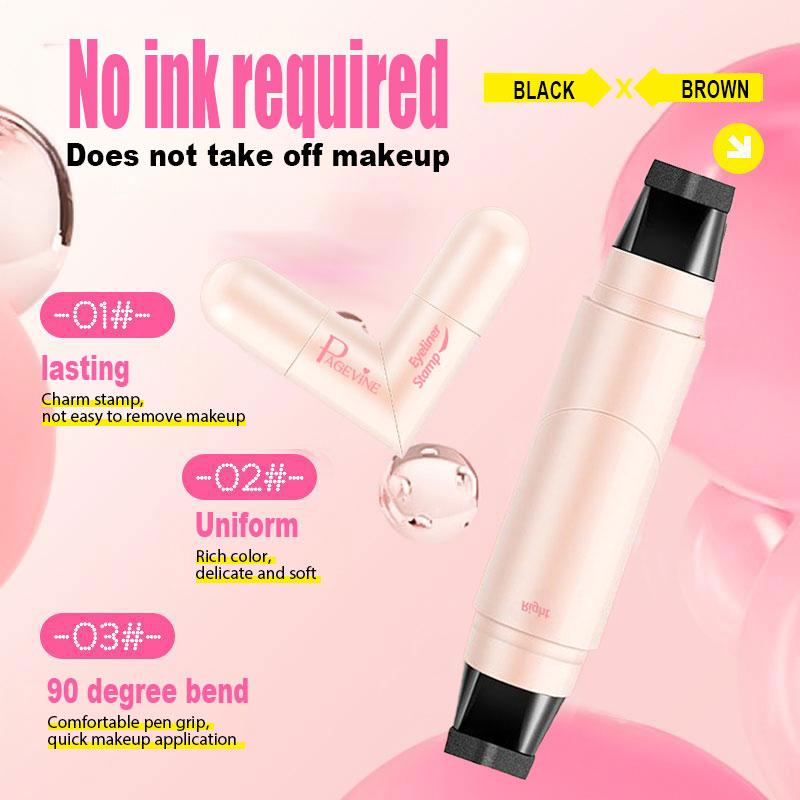 Rotating Eyeliner Stamp – 2-in-1 Waterproof & Quick-Dry Winged Eyeliner, Easy to Use Eye Makeup Pen for Perfect Daily Look