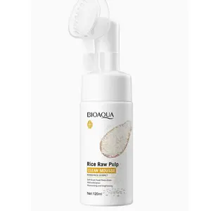 Get that Glass Skin!  Rice Raw Pulp Brightening Cleansing Mousse for Instant Glow  Facial Skin Repair  Cleanser Facial Cleansing
