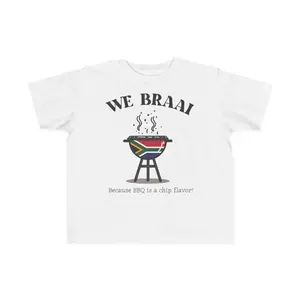 South African Braai Little One Tee Show Off Heritage Pride Funny SA BBQ Shirt for Boys Girls Family Gathering Matching Outfit Gift