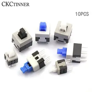 10PCS/LOT 5.8*5.8 7*7 8*8 8.5*8.5mm Self Locking Push Tactile Power Micro Switch Kit 6 Pin Button Switches