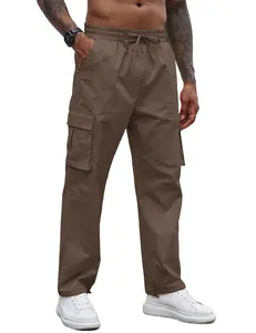 COOFANDY Mens Cargo Pants Casual Joggers Athletic Pants Cotton Straight Sweatpants