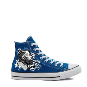 Blue Diamonds Converse | Nipsey Chucks