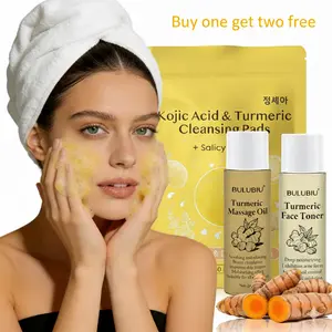 Kojic Acid Turmeric Cleansing Exfoliating Pads for Brighter Smoother Skin Skincare Solution 60pads
