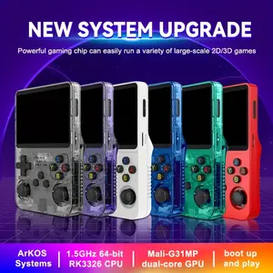 Retro Pocket Game Machine-Ultra HD Screen, Professional Game Chip, Excellent Hardware and Software, White/Purple/Black/Red to Choose from, Excellent Hardware Software, Christmas and New Year Gifts Retro Handheld