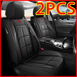 Waterproof Leather Car Seat Covers - 2PCS Sleek Stylish Durable Protection for Moisture & Spills Easy Installation & Removal Ideal for Car Owners