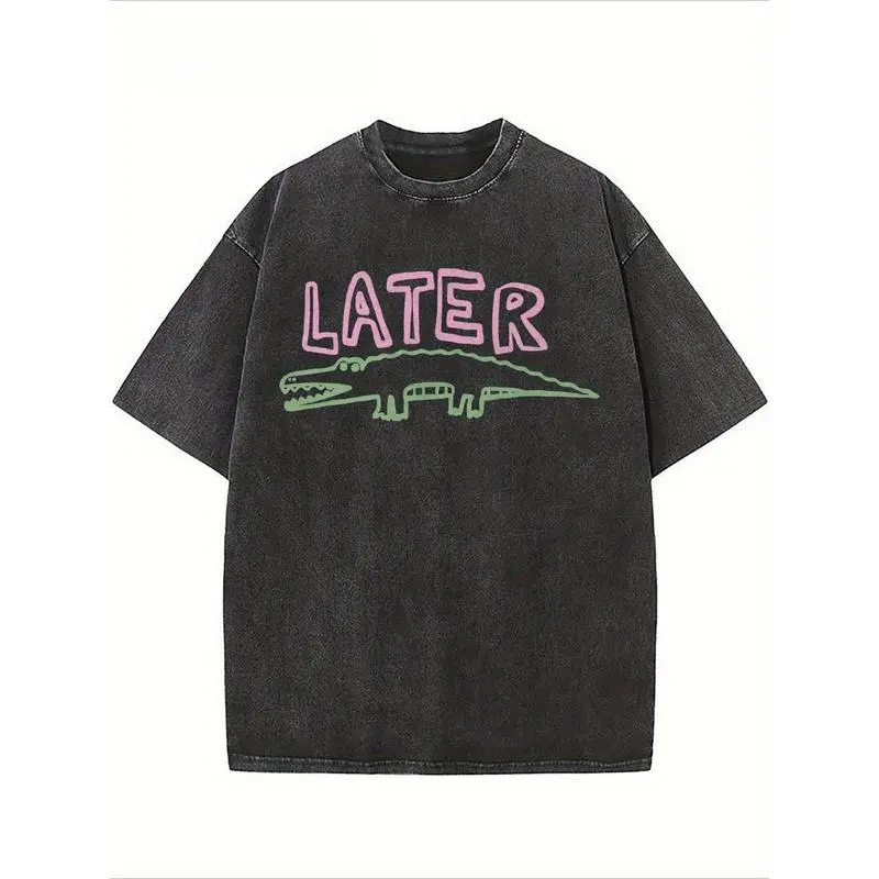 Unisex Big Jesus Fan Washed T-Shirt Unisex Casual Oversized Faith