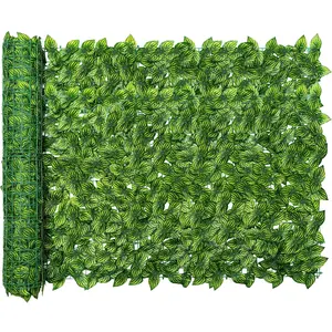 Sinsoledad Lush Artificial Ivy Privacy Fence Screen, 20"x118" - Expandable & Easy-to-Clean Faux Hedge with Zip Ties for Outdoor Garden Decor, Wall Shielding & Christmas Ambiance, Christmas Decor