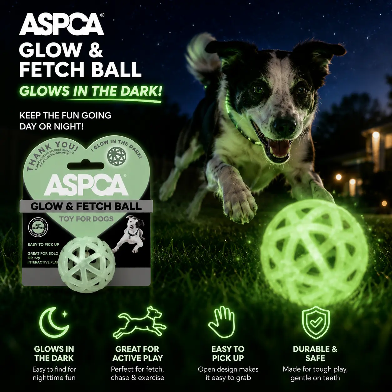 Glow in the Dark Fetch ball