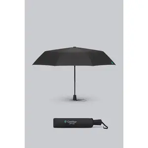 Sanya Compact Umbrella | Black Matte Black Coating