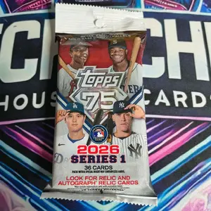 Topps 2026 Series 1 Fat Pack RipNShip 36 Cards Look for Relic and Autograph Relic Cards