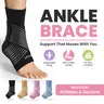 Sleeve Stars Ankle Braces - Adjustable Compression Athletic Ankle Wrap with Adjustable Figure-8 Strap, Foot Supports for Walking, Workouts