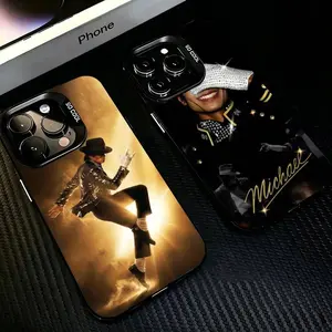 King of Pop Michael Jackson  Phone Case For iPhone 17,16,15,14,13,12,11 Plus,Pro Max,XS,Colored Silver Plated Inside Cover