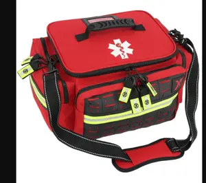 Large First Aid Storage Bag | Portable Emergency Medical Organizer Case | Waterproof Multi-Compartment Travel Safety Bag