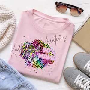 90's Mama Tiger Leopard Print • T-shirt Tee Shirt Comfortable Unisex Top Sublimation Casual Graphic Shirts Cute Retro Lisa Vibes Rainbow 90s 90 Baby