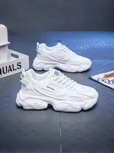 Men's Breathable Mesh Shoes, Trendy Casual Thick Sole, Comfortable Sporty Dad Style Footwear for All Seasons, Trendy Walking Sneakers, Sneakers Trainer Shoes, Athletic Sneakers