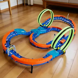 Slot Car Race Track Set with 1 High Speed Car Controller Racing Game Electric Remote Control Track Learning Toy for Kids Boys Girls Ages 3-12 Years Old Birthday Gifts toys race tracks for kids ages 4-8 boys toys toys