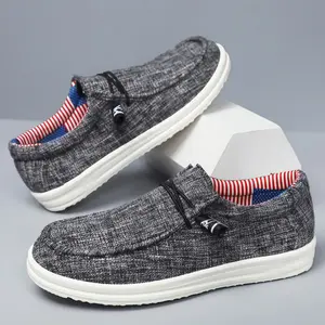 Men's Casual Slip-on Canvas Loafers - Comfortable Casual Sports Shoes , Soft, Perfect for Casual Dressing And Outdoor Activities Holiday Shoes | Round Toe Design