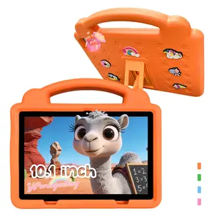 【Best Gift Tablet】10.1" Android Tablet with Call & 5G WiFi – Designed for Study & Games, Parental Control, Dual Camera, Shockproof Case. Blue/Pink Colors, Perfect for Christmas & Birthday Gifts! (Adapter Not Included)