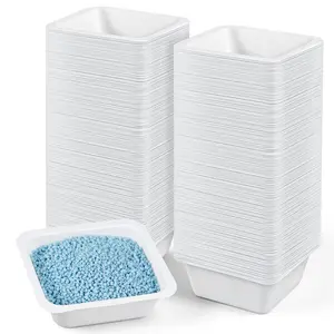 250 Pack 100ml Medium Weigh Boats, Bulk Disposable Polystyrene Plastic Trays for Scale, Anti-Static White Square Weighing Dishes for Lab Liquid Epoxy Food Sample Container