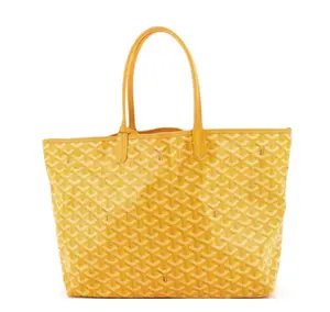 Pre-owned Goyard Coated Canvas Tote Bags Yellow Goyardine Saint Louis P IB26020432