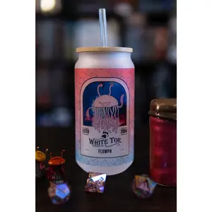 Dungeons & Dragons 18oz Frosted Glass Can Tumbler - Flumph