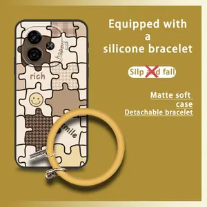 Bracelet Back Cover Phone Case For VIVO IQOO Z9 Turbo/IQOO Z9 5G China/Y200GT 5G Youth Cartoon Cute heat dissipation Dirt-resistant Anti-knock Funny Ring Waterproof Soft Case
