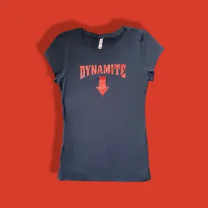 Women's Graphic & Letter Print “Dynamite” Round Neck & Tee, Summer Outfits, Summer Clothes Women, Back To School Casual Short Sleeve T-shirt for Summer, Graphic Tees, Women's Top for Daily Wear
