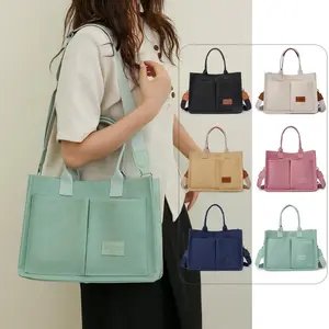 Casual Daily Canvas Tote luxury shoulderbag big bag mobile phone work Straw Woven