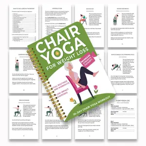 Chair Exercise Home Fitness Tracker, New Chair Workout for Seniors, Yoga Actions, No Ca Prop 65 Warning, Ideal for Family Gym
