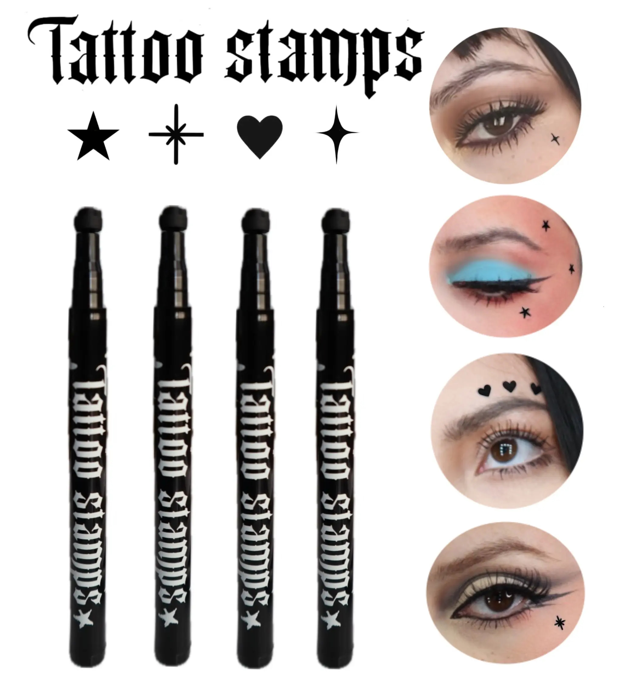 Tattoo Pen Makeup Stamp Black