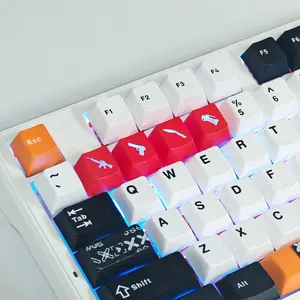 4pcs Shooting Game Keycaps, Anti-Slip & Light-Transmitting, Wear-Resistant, Suitable for Mechanical Keyboards, Cs:go Gaming Keycaps