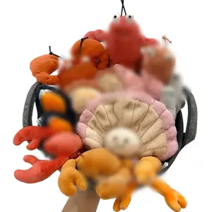 JC Cute Seafood Series Plush Pendant Bag Charm