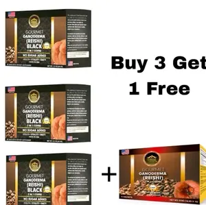 Eternal Spirit Beauty - Buy 3 Get 1 Free Gourmet Ganoderma Reishi Black Coffee 2-in-1 Sugar-Free & Delicious No Sugar Added Wellness Blend